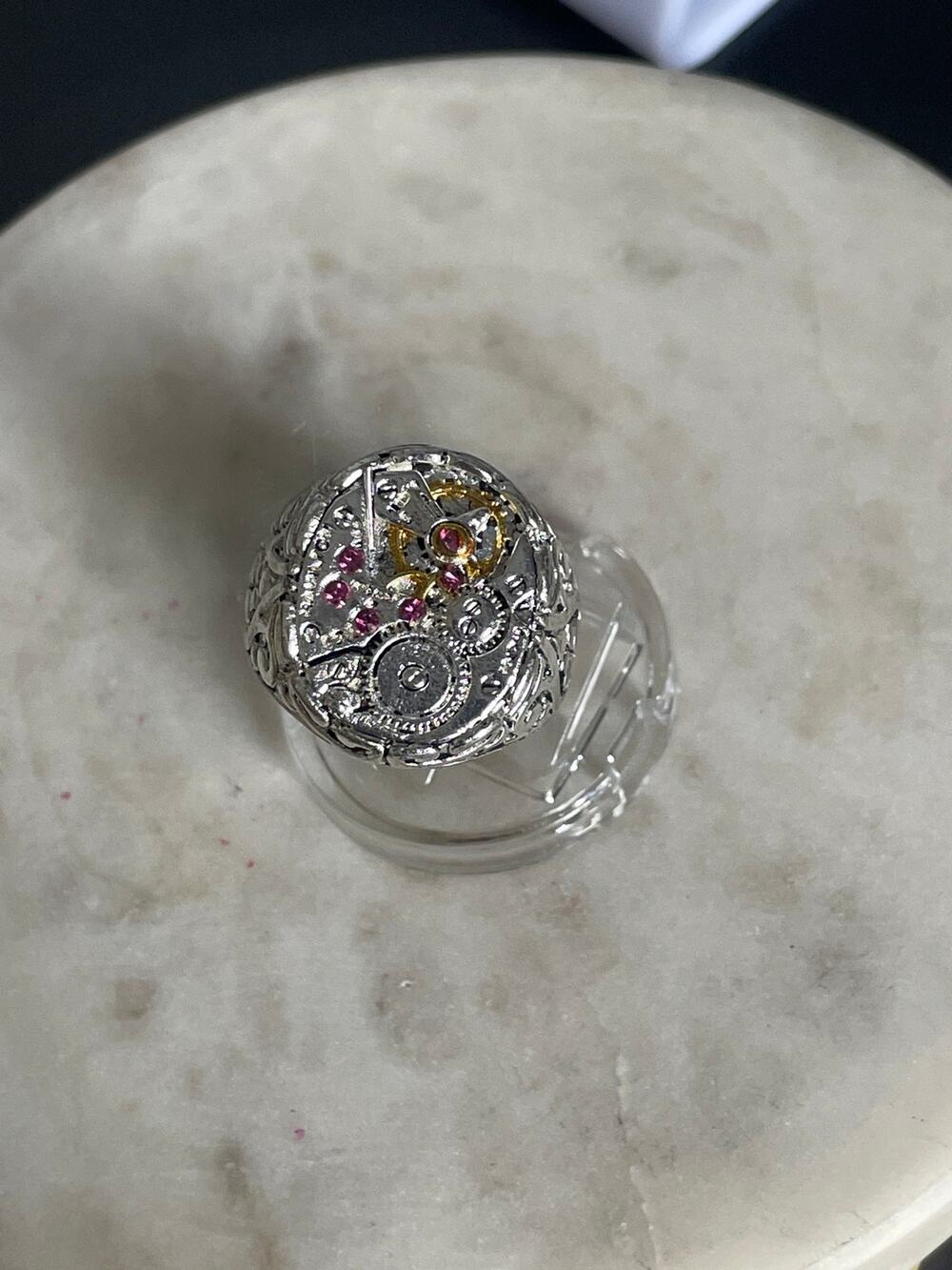 New fashion ring gold tone cz - 8